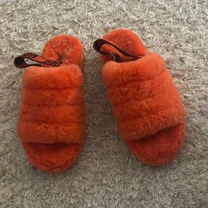 Orange UGG slippers